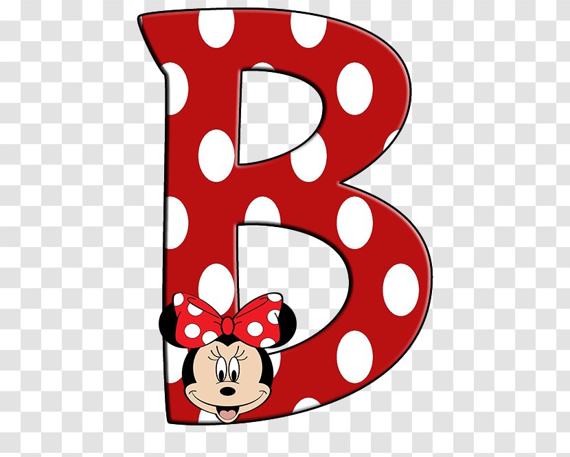 Minnie Mouse Alphabet Character Clip Art Transparent PNG