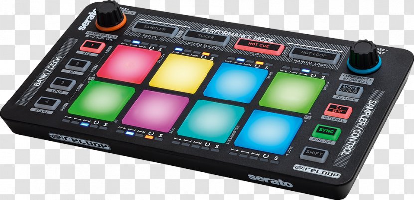 Reloop Neon Scratch Live Disc Jockey DJ Controller MIDI - Electronic Instrument - Pad Transparent PNG
