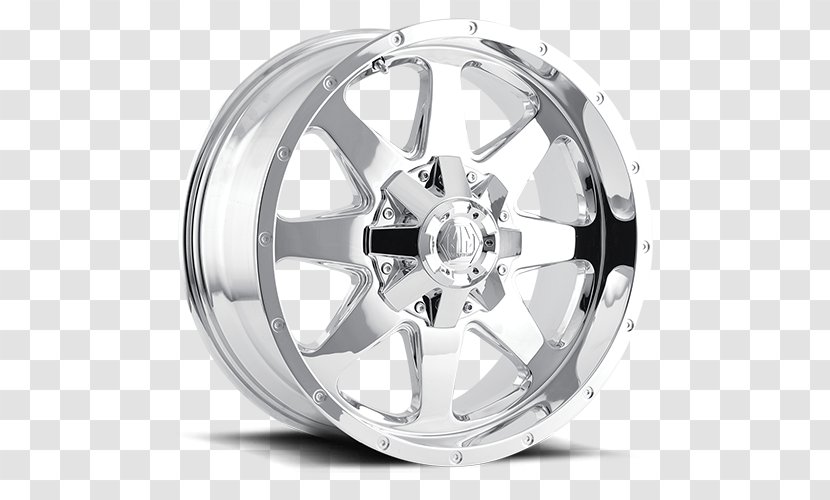 Car Mayhem 8100 Monstir PVD Chrome Wheel Rim Plating - Motor Vehicle Tires - Large Custom Aquariums Transparent PNG