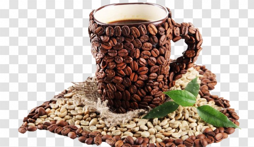 Coffee Bean Cafe Tea Roasted Grain Drink - Mug Transparent PNG