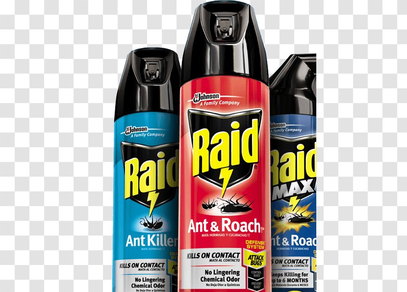 Household Insect Repellents Raid Ant Product - Mosquito Spray Transparent PNG