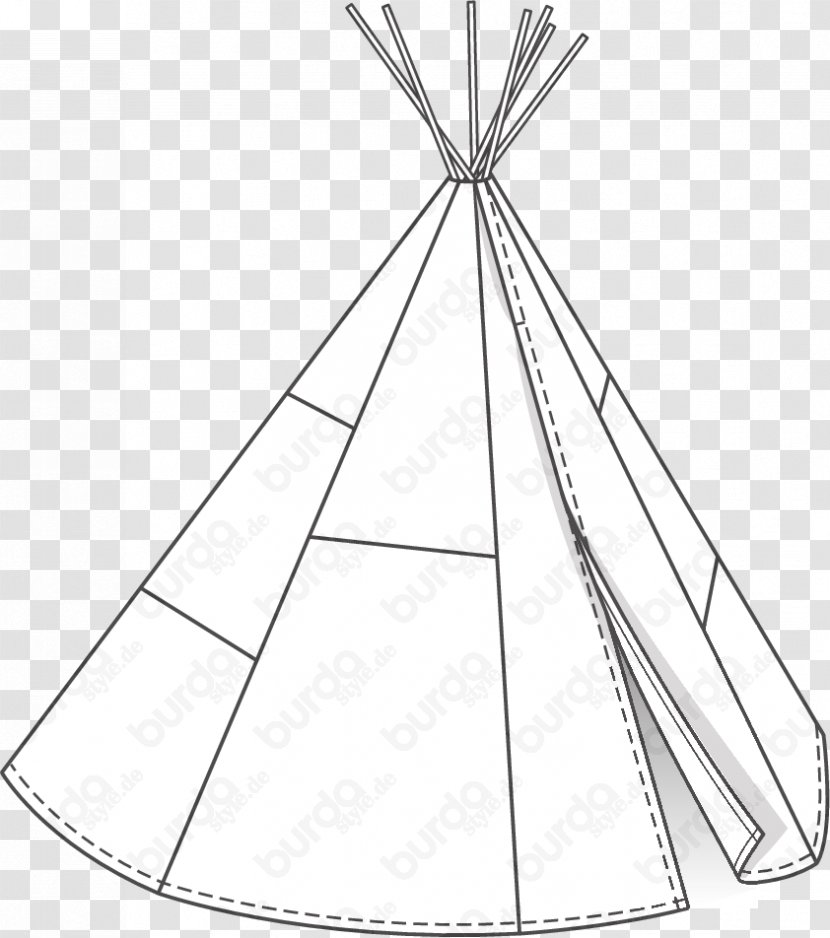 Burda Style Fashion Tipi Pattern - Lighting Transparent PNG