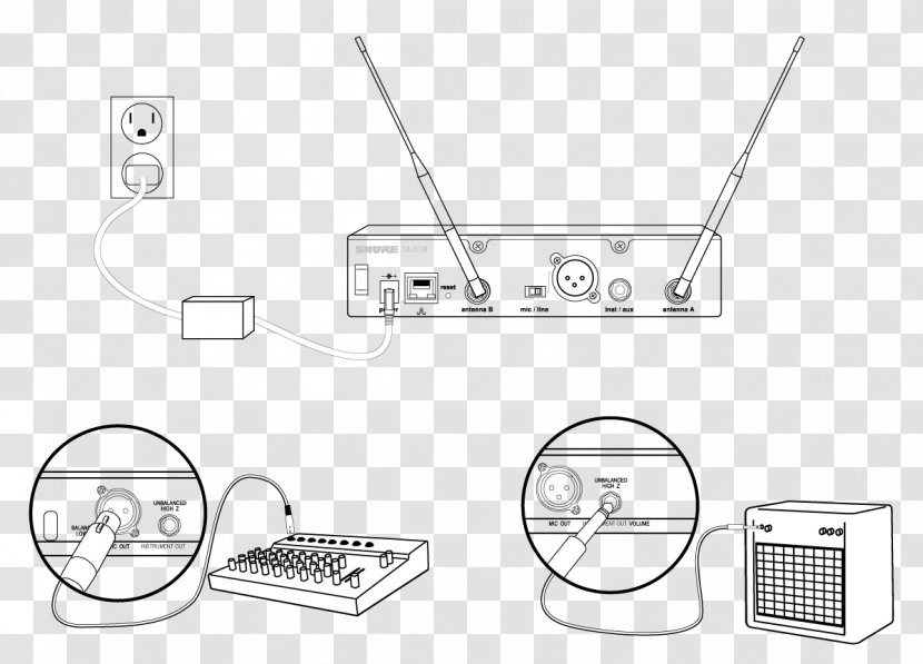 Microphone Shure XLR Connector Phone Interface Transparent PNG