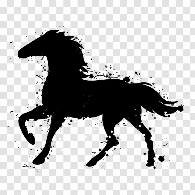 Horse Vector Graphics Silhouette Illustration Image - Drawing - Black Animal Transparent PNG