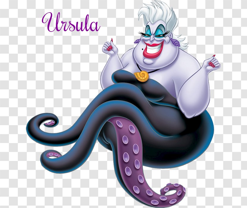 Ursula Ariel The Little Mermaid Sebastian Villain - Octopus - Disney Villian Transparent PNG