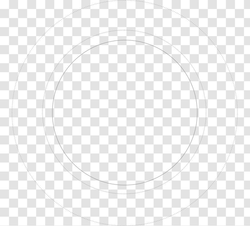 Circle Line Oval - White - Circulo Transparent PNG
