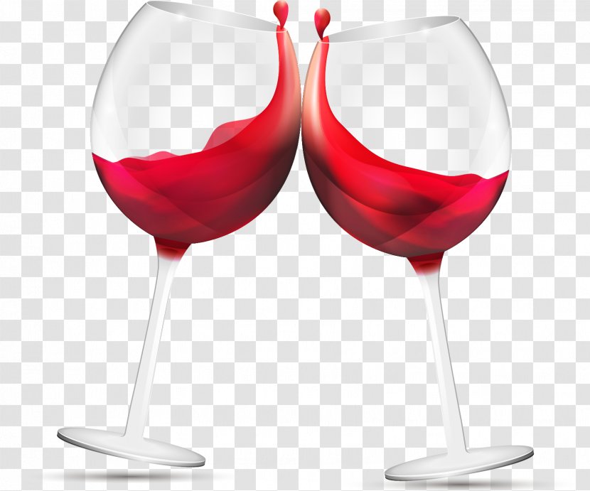 Red Wine Glasses - Wish Transparent PNG