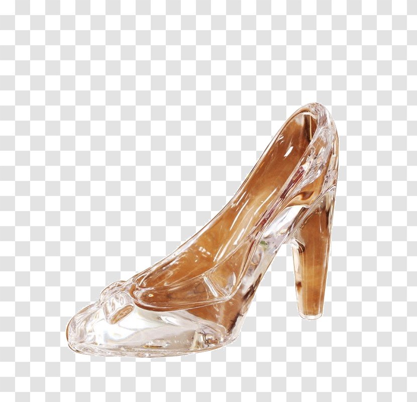 Slipper Cinderella High-heeled Footwear Court Shoe - Creative Glass Heels Transparent PNG