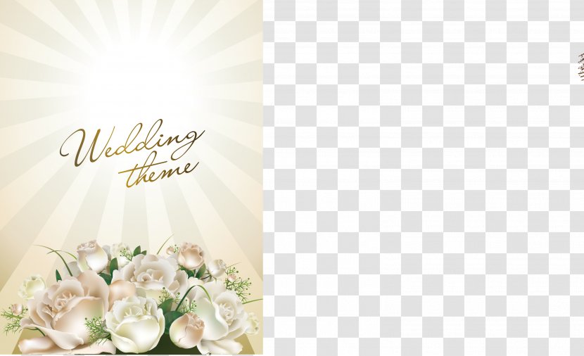 Wedding Invitation Clip Art - Petal - Romantic Flowers Theme Transparent PNG