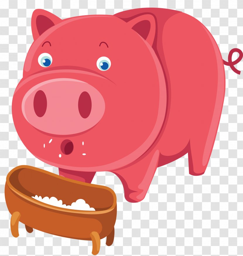 Pig Cartoon Clip Art - Like Mammal - Three Little Pigs Transparent PNG