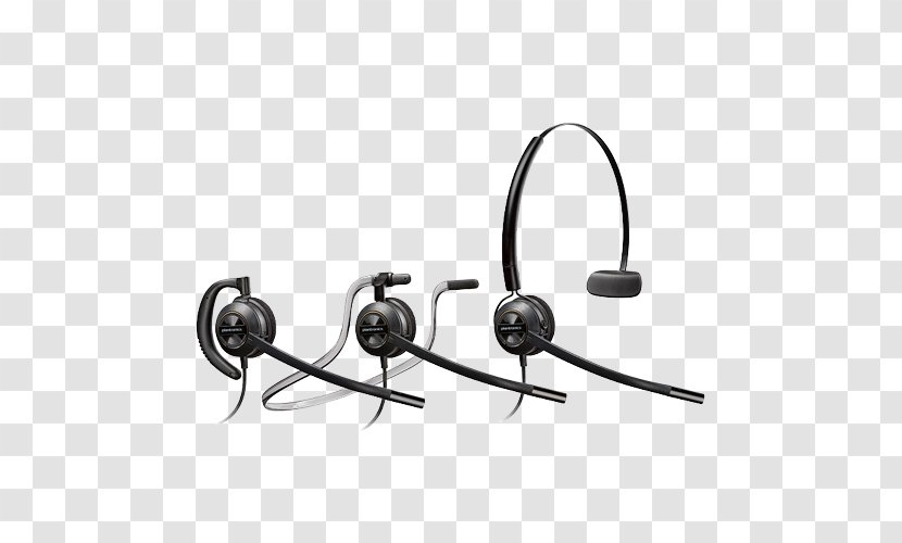 Plantronics EncorePro HW540 Headset Noise-cancelling Headphones Mobile Phones - Amplifier - Wearing A Transparent PNG