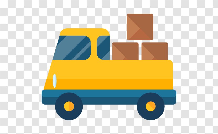 Car Truck Delivery - Yellow - Logistic Transparent PNG