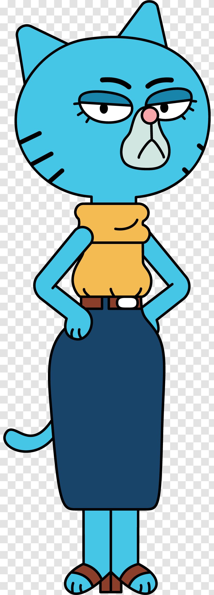 Gumball Watterson Nicole Richard The Amazing World Of Granny Jojo - Personnage Transparent PNG