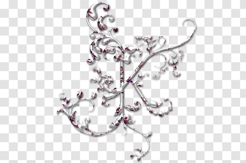 Body Jewellery Branching Font Transparent PNG