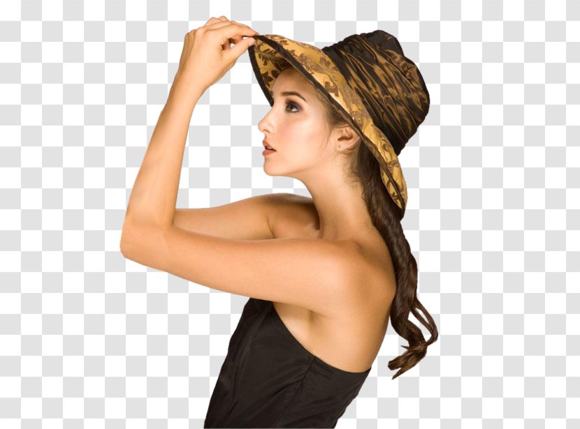 Preview Sun Hat Man Brown Hair - Coloring - Neck Transparent PNG
