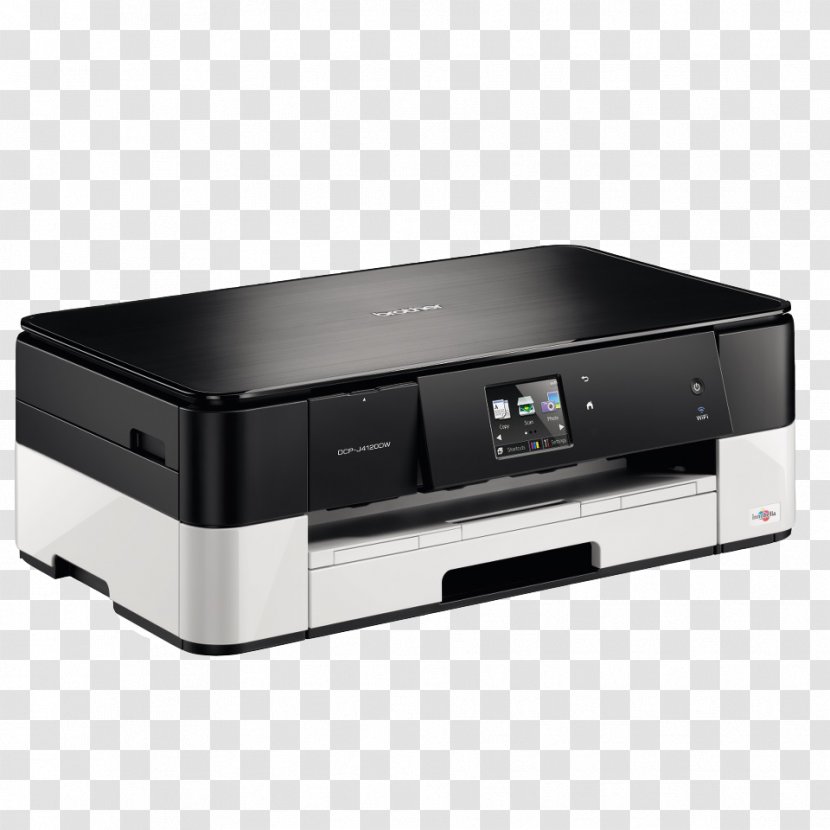 Multi-function Printer Inkjet Printing Brother Industries DCP-J4120DW Wireless BROTHER - Image Scanner Transparent PNG