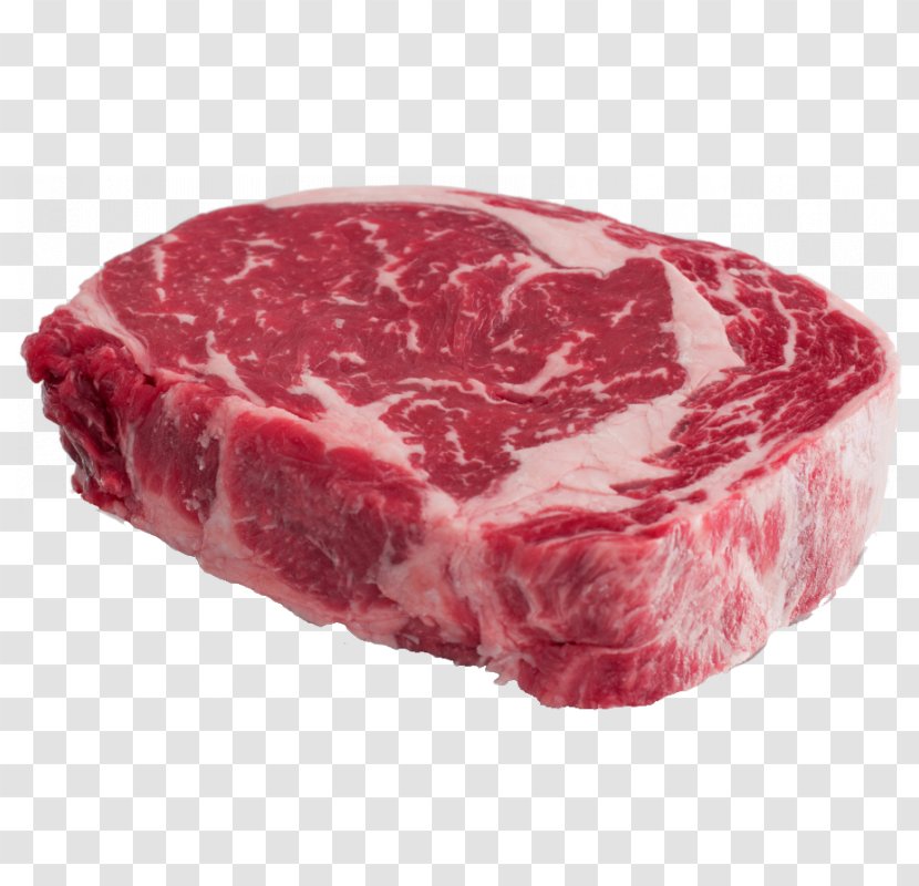 Rib Eye Steak Angus Cattle Beefsteak Entrecôte - Cartoon - Meat Transparent PNG