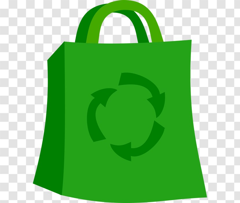 Clip Art Reusable Shopping Bag Bags & Trolleys - Green Transparent PNG