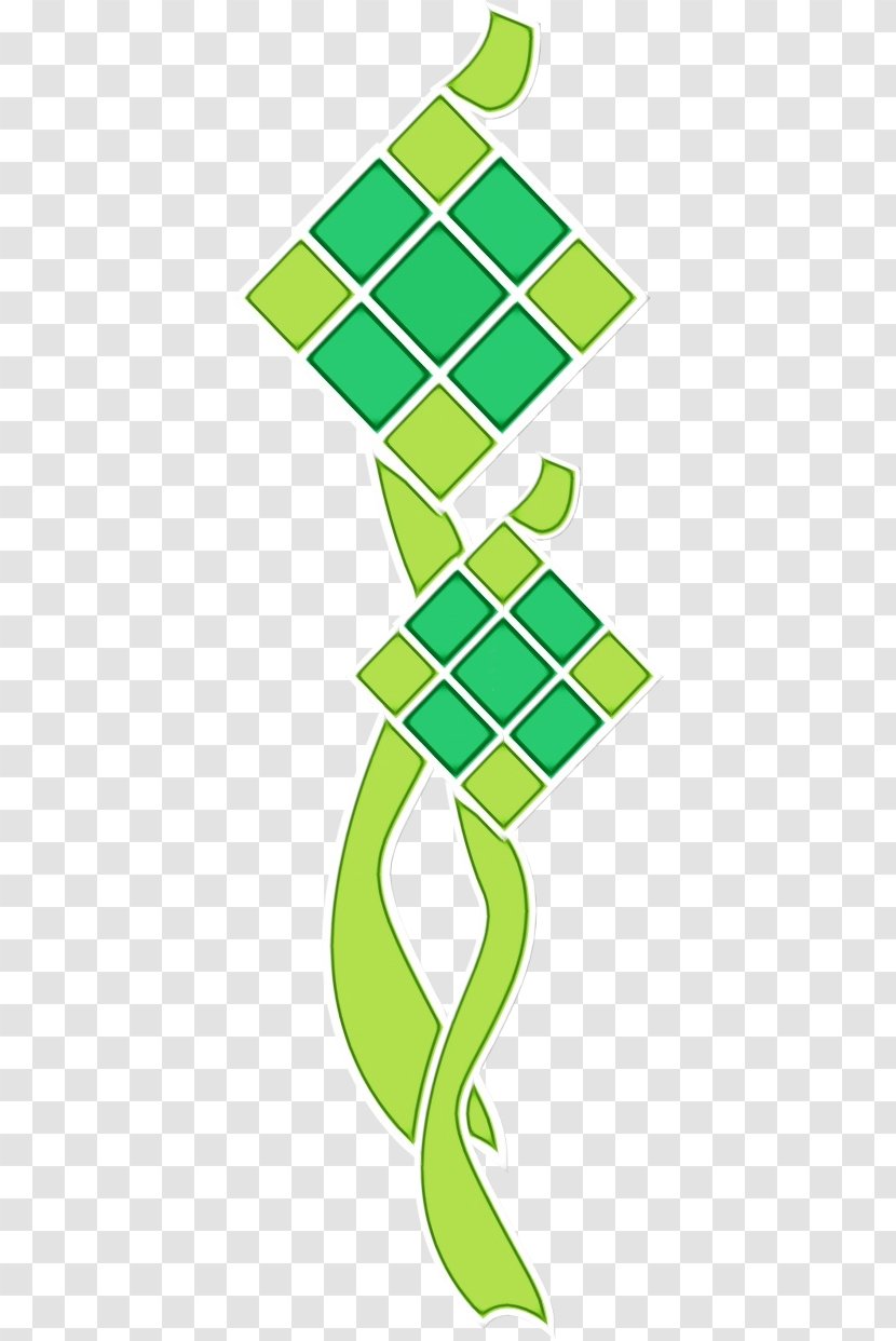 Background Ketupat Lebaran - Malay Cuisine - Symbol Green Transparent PNG