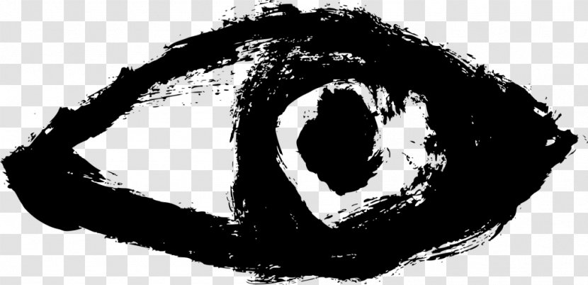 Drawing Image Transparency Eye - Blackandwhite - Left Transparent PNG