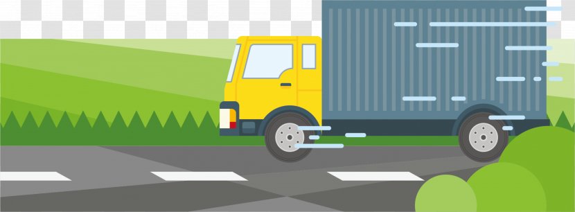 Transport Illustration - Commercial Vehicle - The Same Day Delivery Truck Transparent PNG