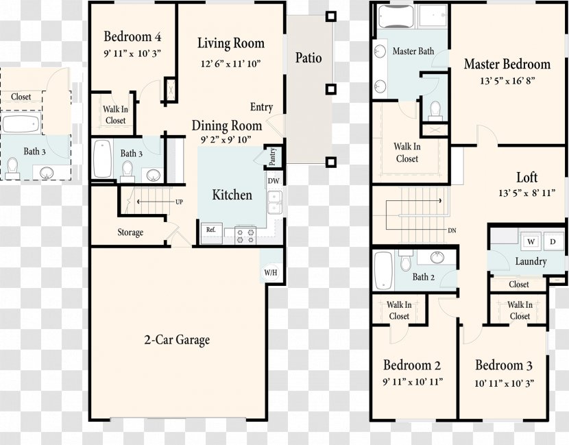 Homecoming At The Preserve Apartment Renting Drive Floor Plan Transparent PNG