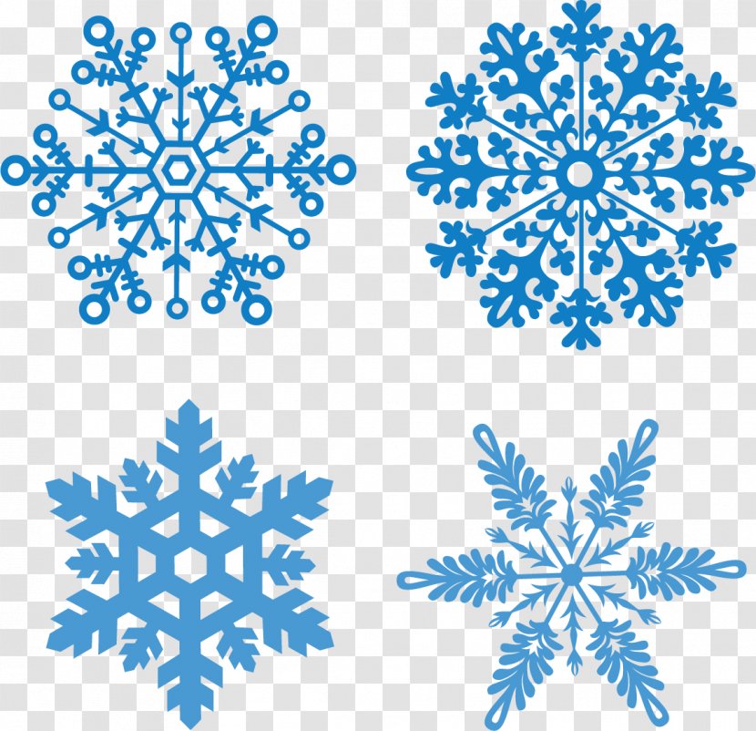 Christmas Snowflake Euclidean Vector - Winter Snow Flurries Transparent PNG