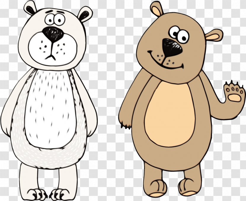 Cartoon Brown Bear Animal Figure Clip Art Animated Transparent PNG