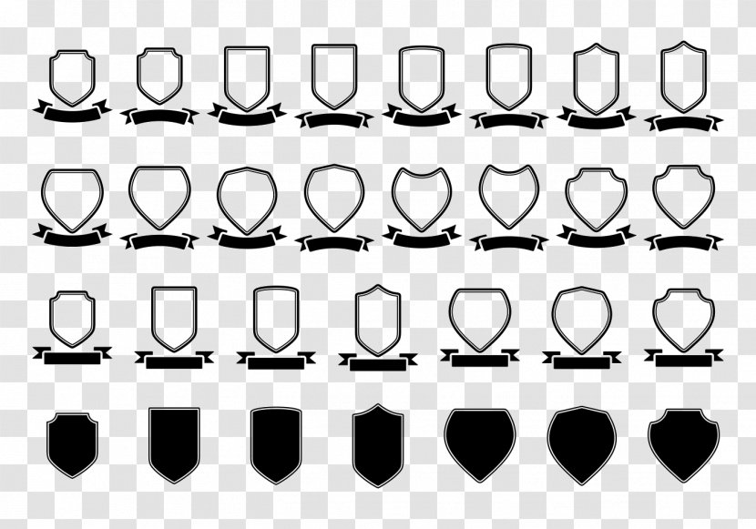 Logo Black And White Flat Design - Monochrome - Badges Transparent PNG