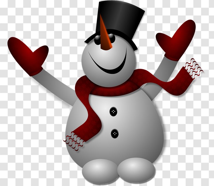Snowman Clip Art - Pixabay - Happy Transparent PNG