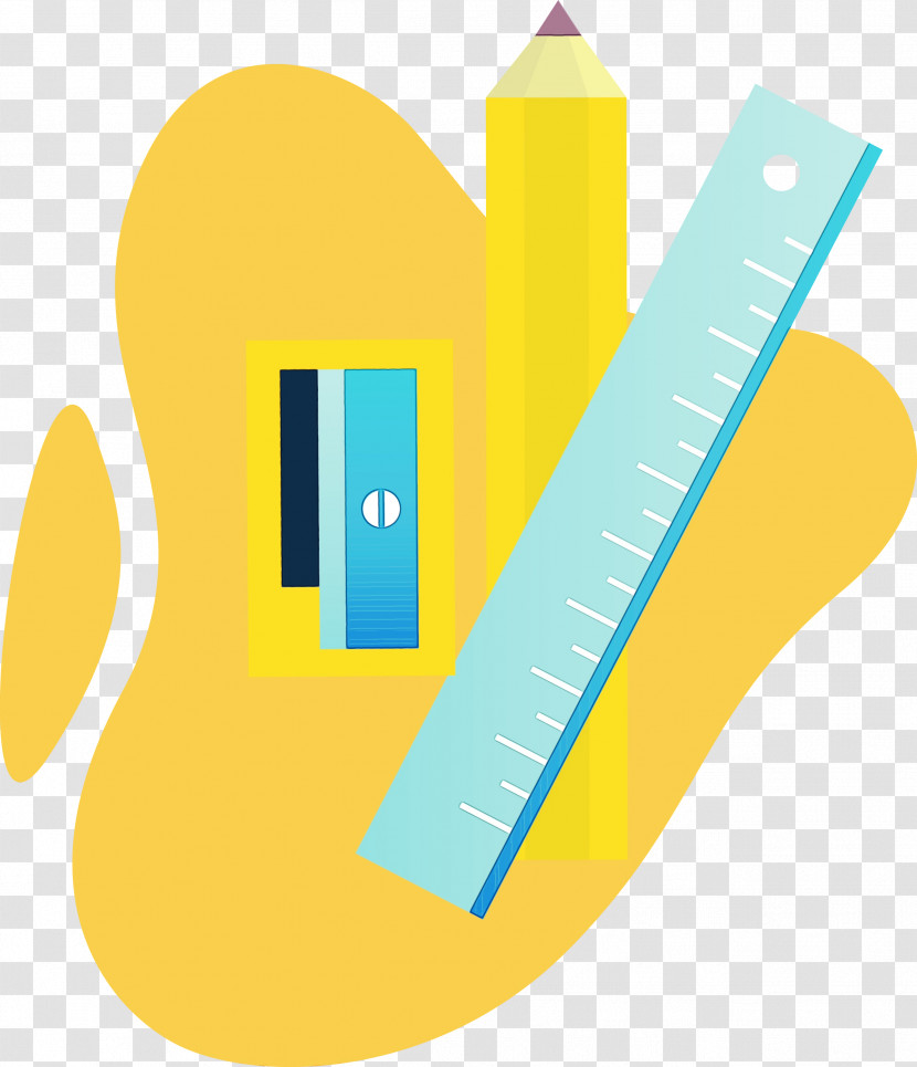Angle Line Yellow Font Meter Transparent PNG