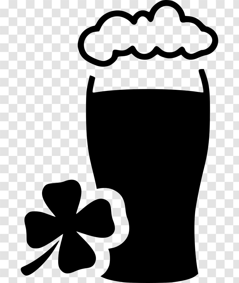 Guinness Irish Cuisine Beer Clip Art - Black And White Transparent PNG
