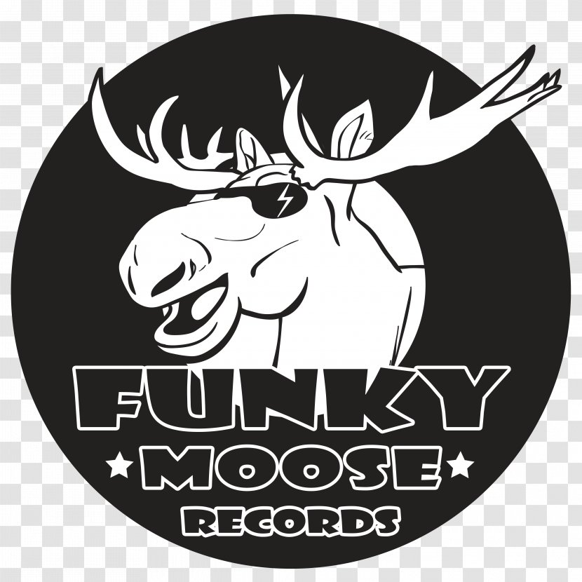 Funky Moose Records Deer Phonograph Record Shop - Cartoon Transparent PNG