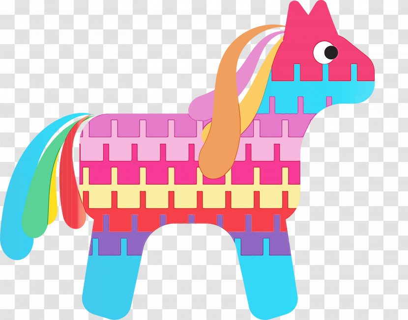 Horse Character Pink M Pattern Meter Transparent PNG