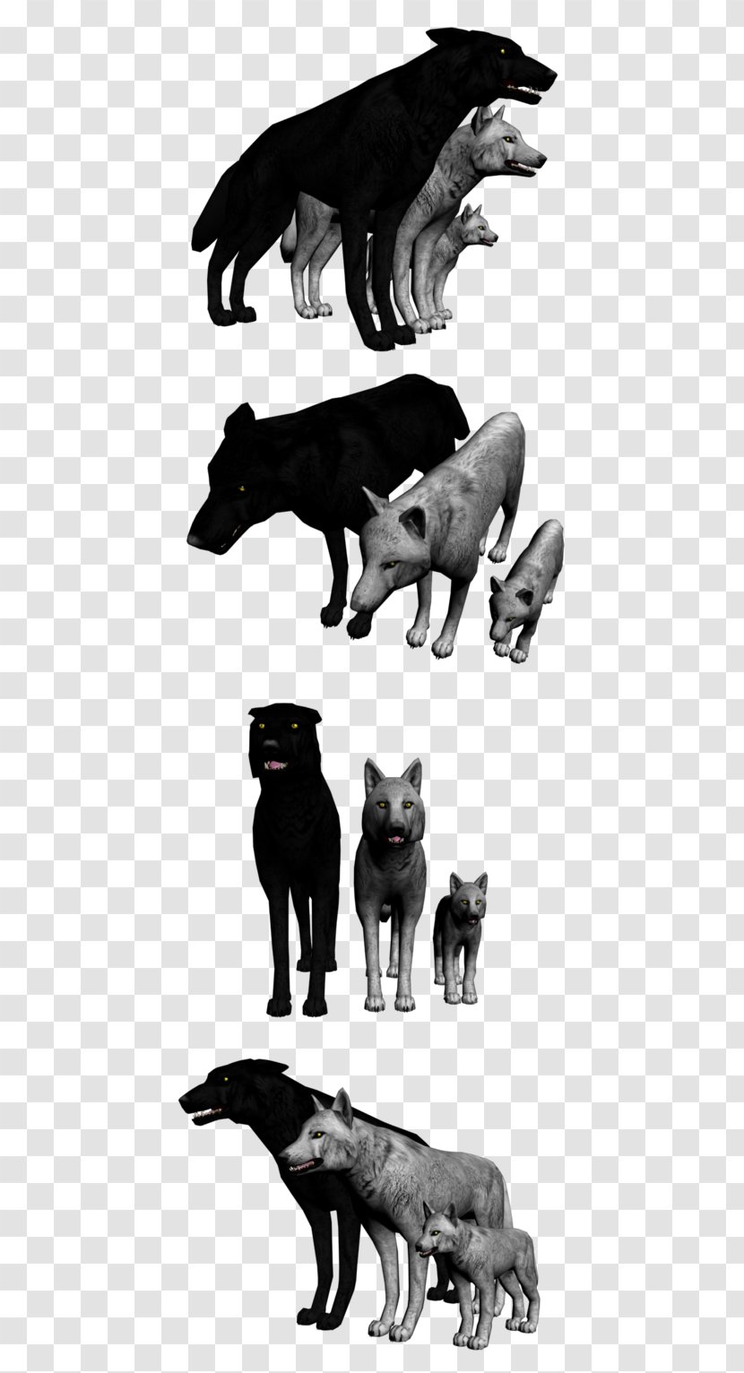 Canidae Dog Mammal Character Fauna - Black And White Transparent PNG