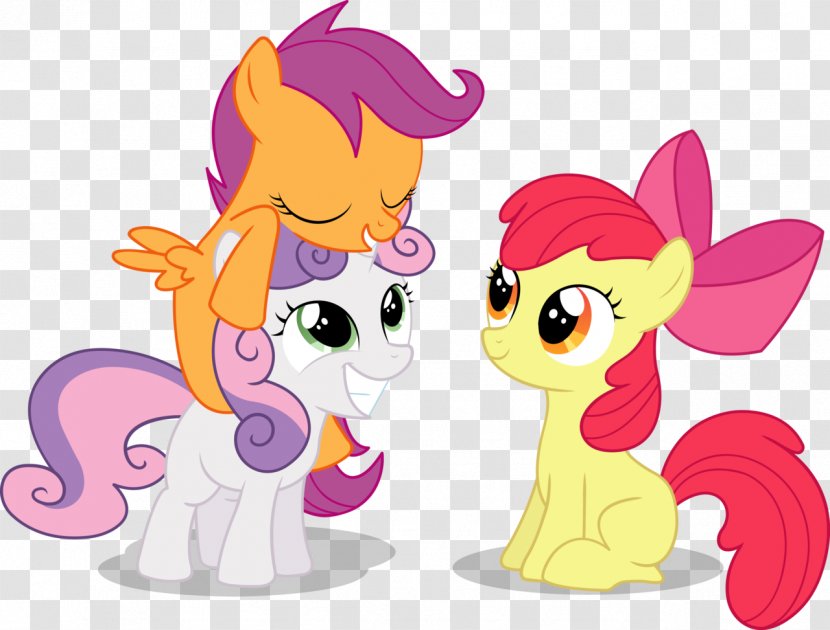 Pony Pinkie Pie Apple Bloom Rainbow Dash Sweetie Belle - Mammal - Cutie Mark Crusaders Transparent PNG