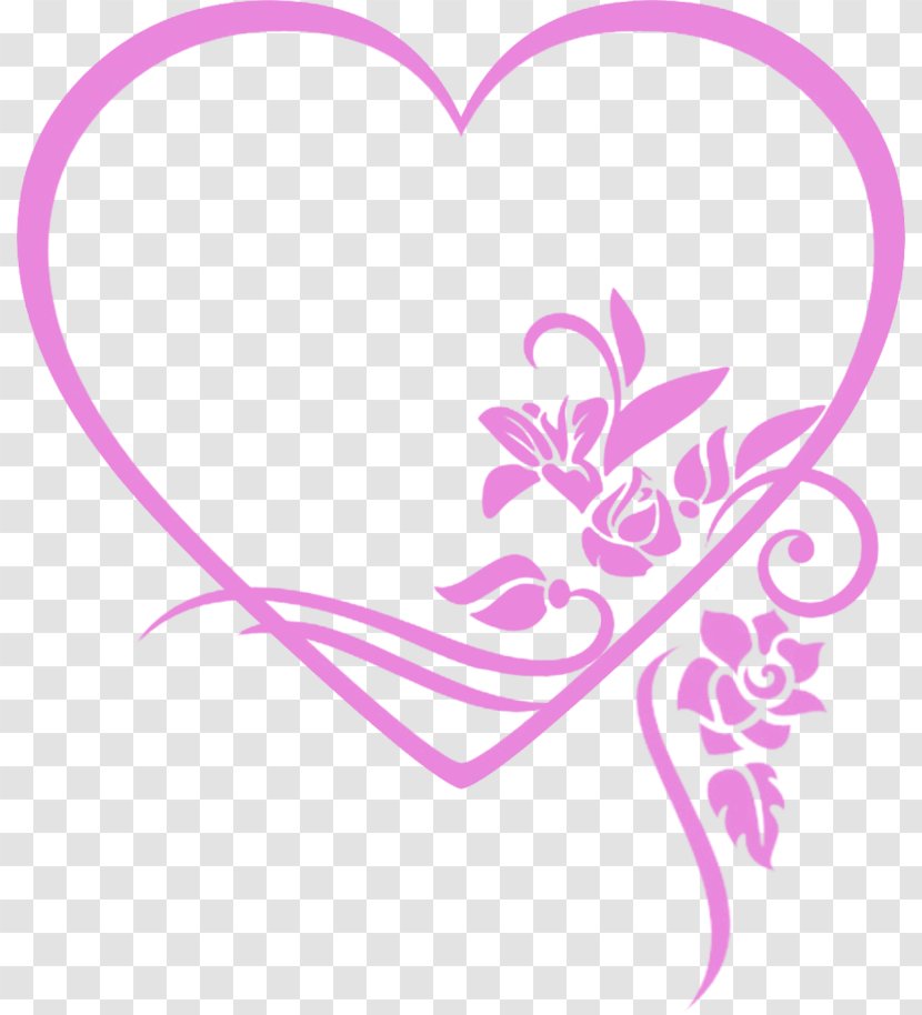 Heart Valentine's Day Clip Art - Frame Transparent PNG