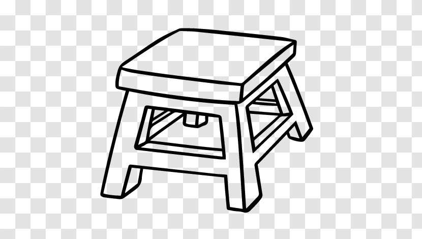 Drawing Coloring Book Bar Stool Painting - Four Legs Table Transparent PNG