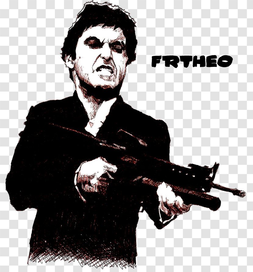 Al Pacino Scarface T-shirt Tony Montana - Canvas Transparent PNG