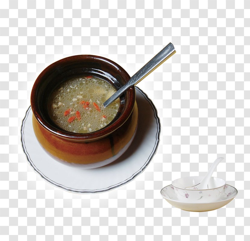 Congee Soup Simmering Pork Ribs Stew - Clay Pot Cooking - Winter Tonic Transparent PNG