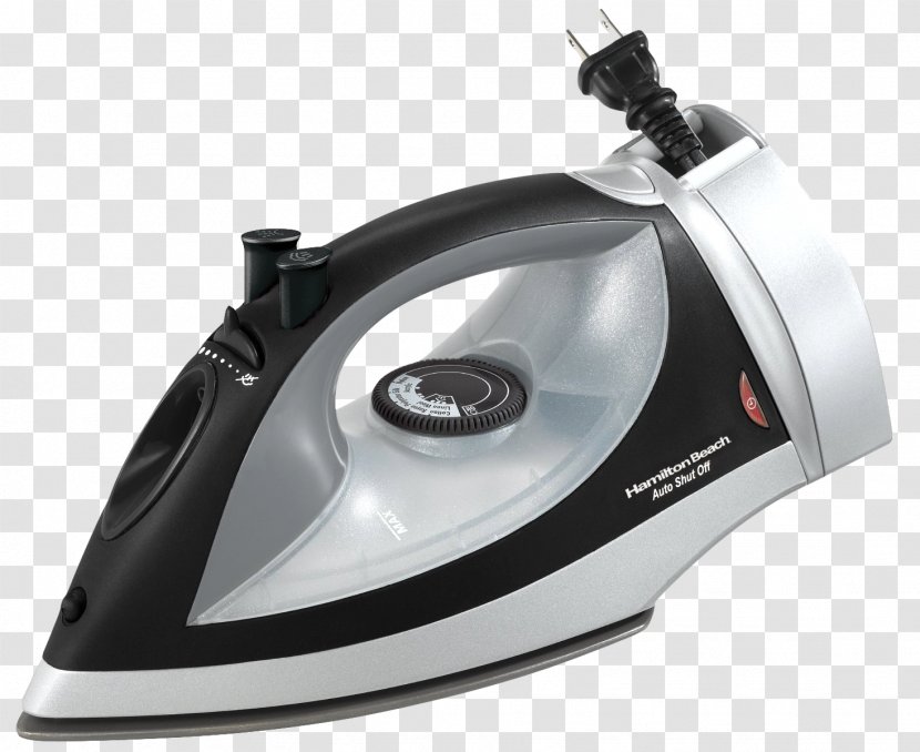 Clothes Iron Hamilton Beach Brands Non-stick Surface Steam Ironing - Product Design Transparent PNG