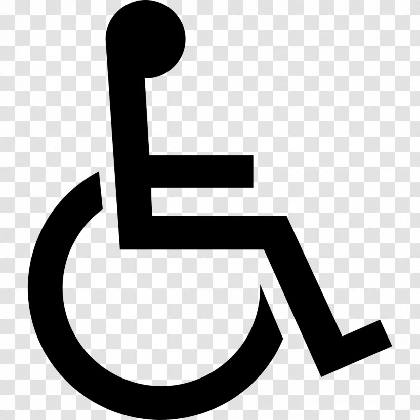 International Symbol Of Access Disability Disabled Parking Permit Wheelchair Sign - Black And White Transparent PNG