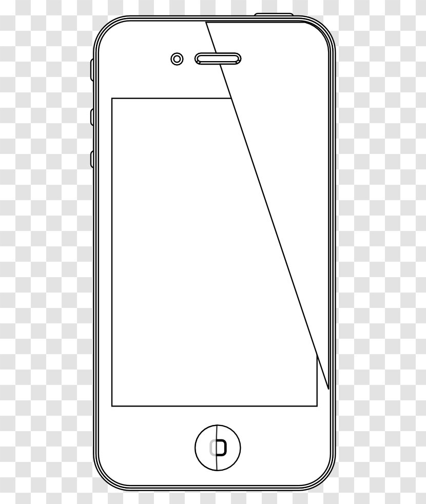 IPhone 5c 6 Coloring Book - Text Messaging - Inkscape Images Transparent PNG