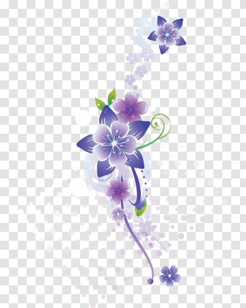 Postales Download Floral Design - Violet - Decoration Transparent PNG