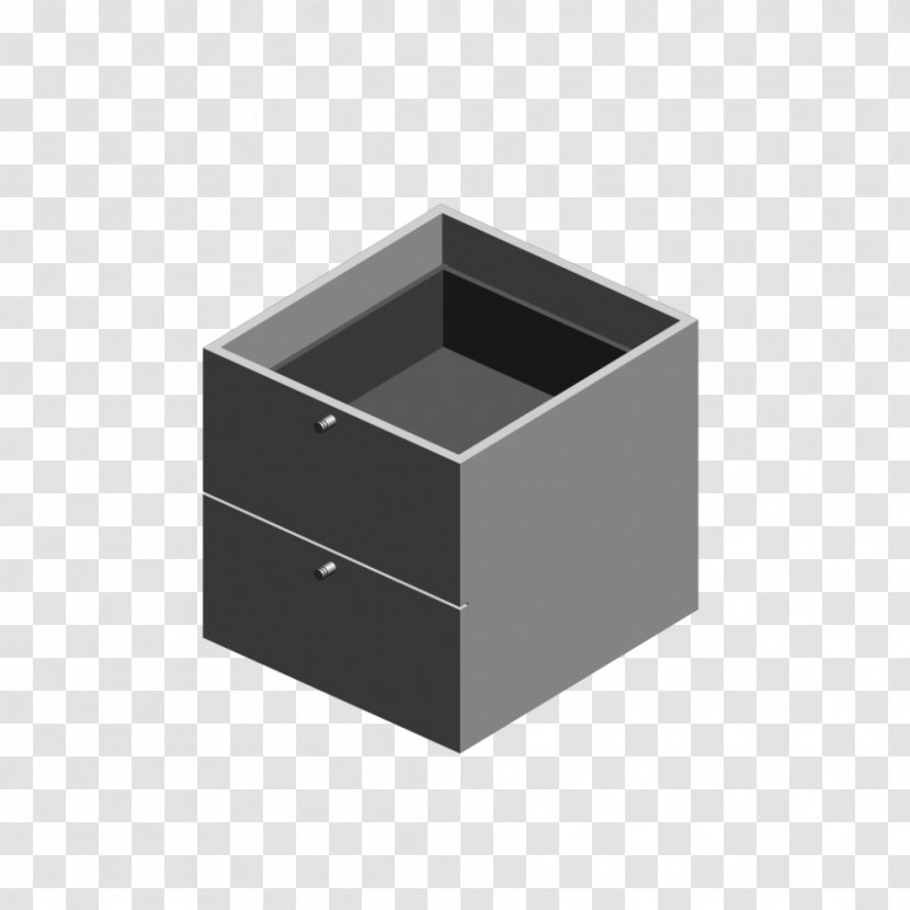 Rectangle Drawer - Black - Angle Transparent PNG