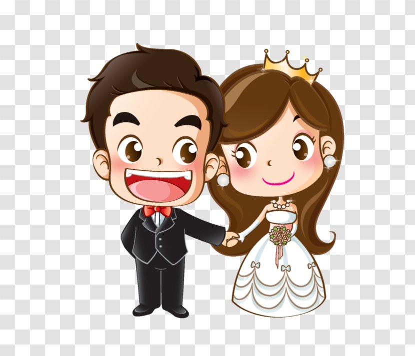 Wedding Invitation Bridegroom Cartoon - Heart - Bride Transparent PNG