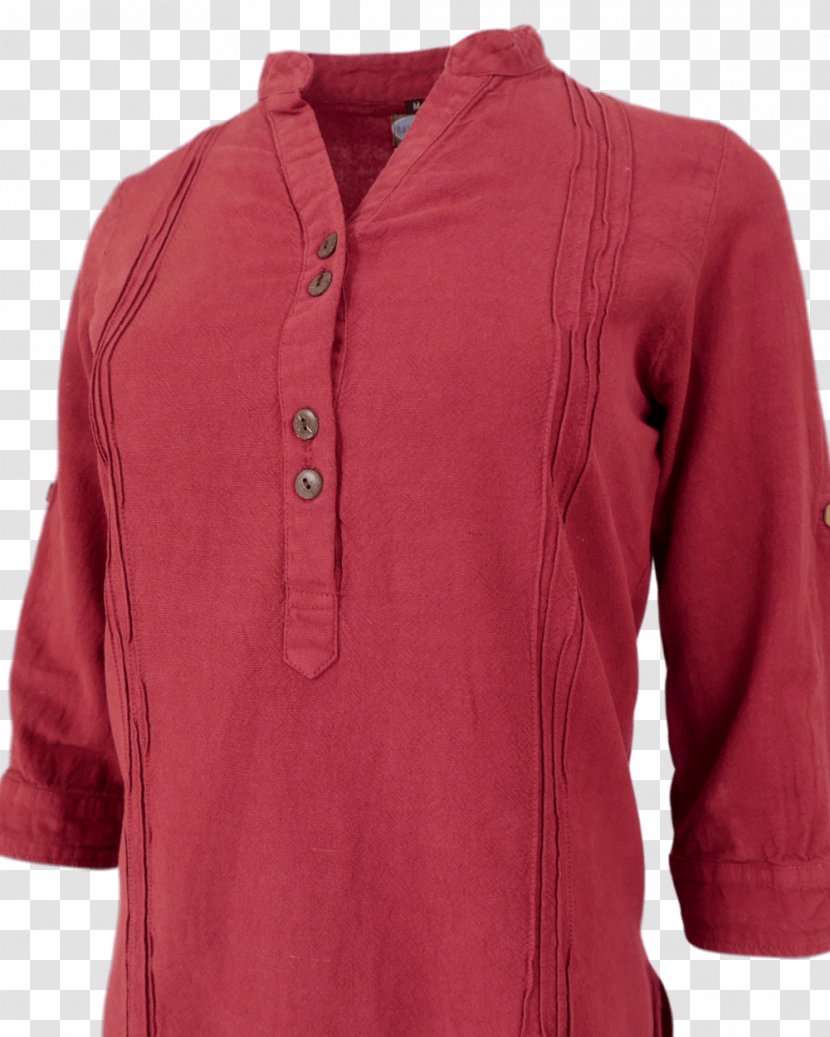 Sleeve Blouse Button Polar Fleece Shirt - COTTON Transparent PNG