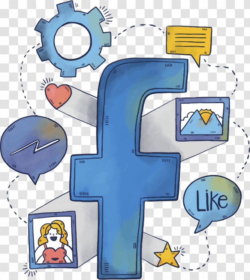Facebook Social Media Network Blog LinkedIn - Symbol - Vector Transparent PNG