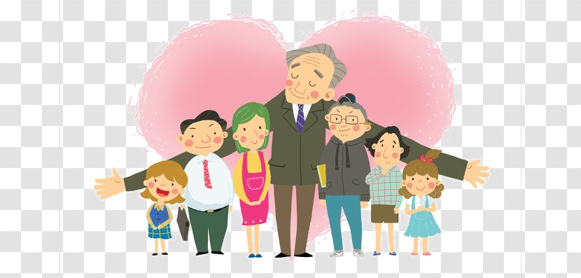 Cartoon Teacher Illustration - Happiness - Family Transparent PNG