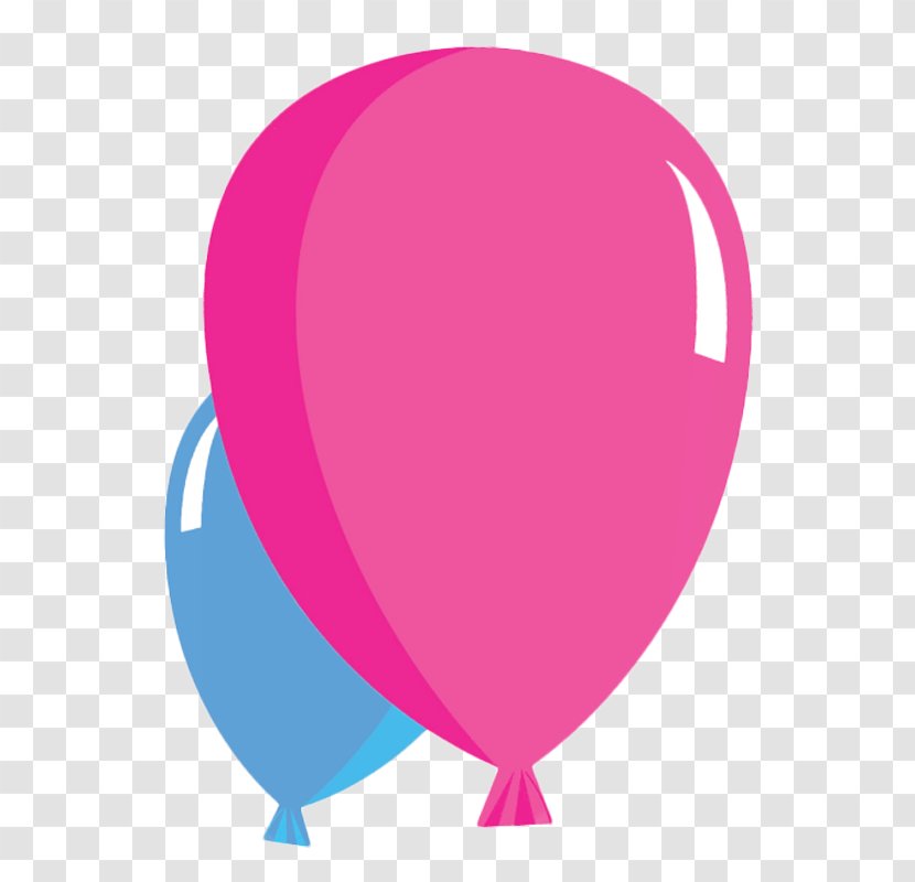 Balloon Blue Pink Clip Art - Header Transparent PNG